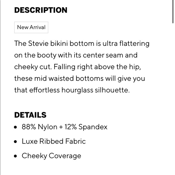 Frankie’s bikinis ribbed Stevie bottom WORN ONCE - Picture 3 of 6